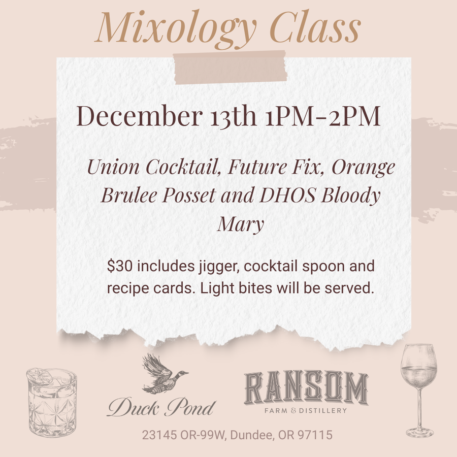 December Mixology Class