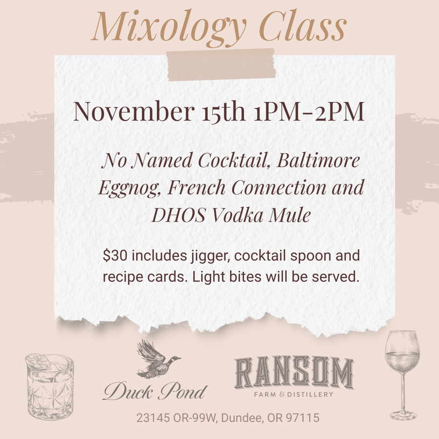 November Mixology Class
