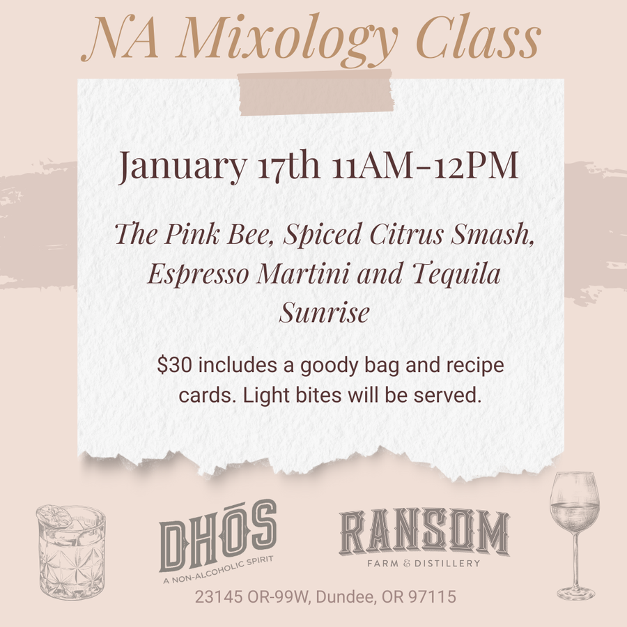 Dry January Mixology Class