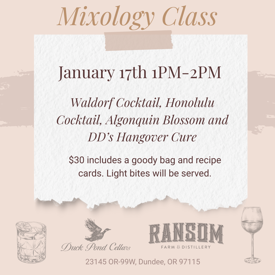 January Mixology Class