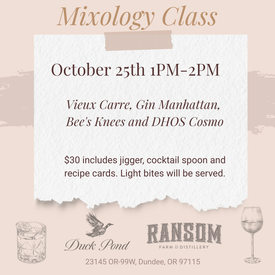 October Mixology Class
