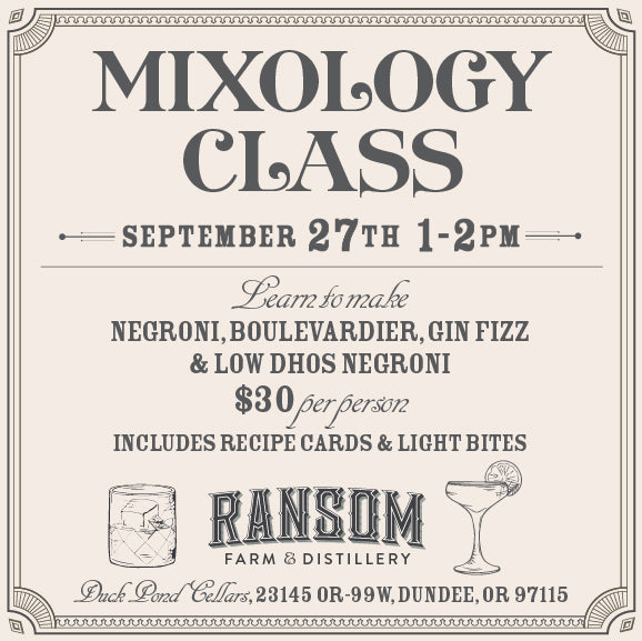 September Mixology Class